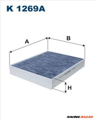 FILTRON k1269a Pollenszűrő - PORSCHE, VOLKSWAGEN