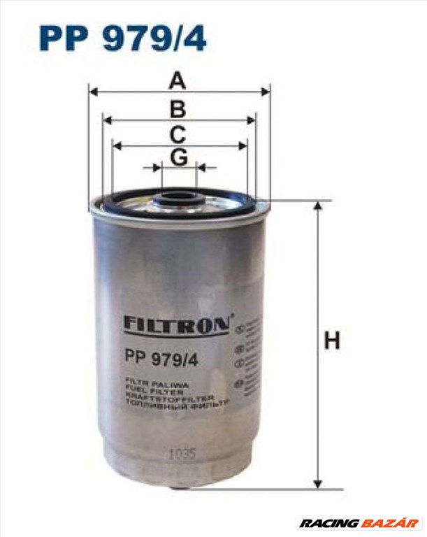 FILTRON pp9794 Üzemanyagszűrő - HYUNDAI, KIA 1. kép