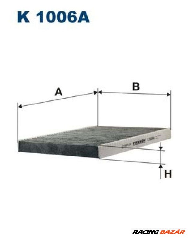 FILTRON k1006a Pollenszűrő - VOLKSWAGEN, SEAT, AUDI, SKODA 1. kép