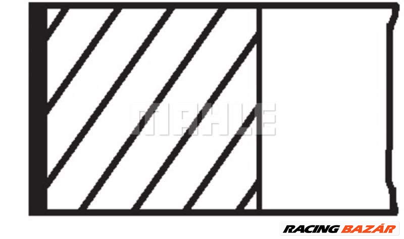 MAHLE ORIGINAL 02216n0 Dugattyúgyűrű/dugattyú készlet - DACIA, RENAULT, NISSAN 1. kép