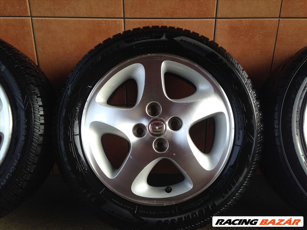  GYÁRI MAZDA 15" ALUFELNI 4x100 NYÁRI 195/55R15 GUMIVAL OLCSÓN!!!!!! 4. kép