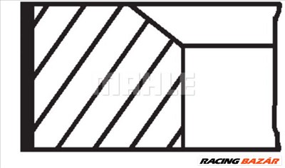 MAHLE ORIGINAL 00224n0 Dugattyúgyűrű/dugattyú készlet - MERCEDES-BENZ, JAGUAR, SSANGYONG, FORD, MITSUBISHI
