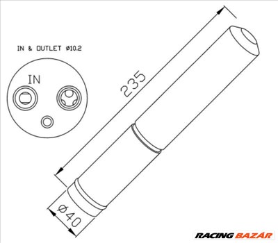 NRF 33225 Szárító szűrő - MITSUBISHI, TOYOTA, VOLKSWAGEN, CITROEN, PEUGEOT, SUBARU, NISSAN