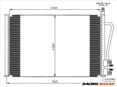 NRF 35524 Klímahűtő - FORD, MAZDA