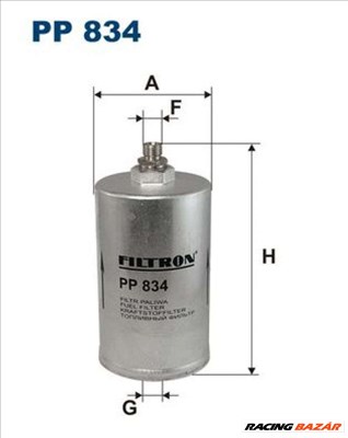 FILTRON pp834 Üzemanyagszűrő - MERCEDES-BENZ, FORD