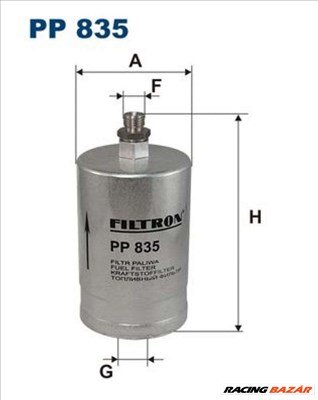 FILTRON pp835 Üzemanyagszűrő - MERCEDES-BENZ, PORSCHE