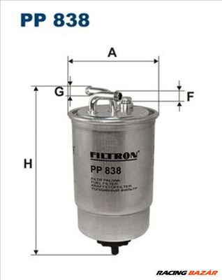 FILTRON pp838 Üzemanyagszűrő - FORD, VOLKSWAGEN, SEAT, ROVER, HONDA, LAND ROVER, MG