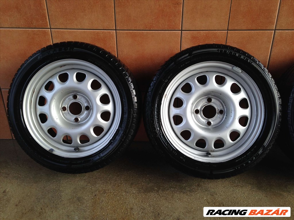 GYÁRI VW 15" LEMEZFELNI 4x100 NYÁRI 195/50R15 GUMIKKAL OLCSÓN!!! 2. kép