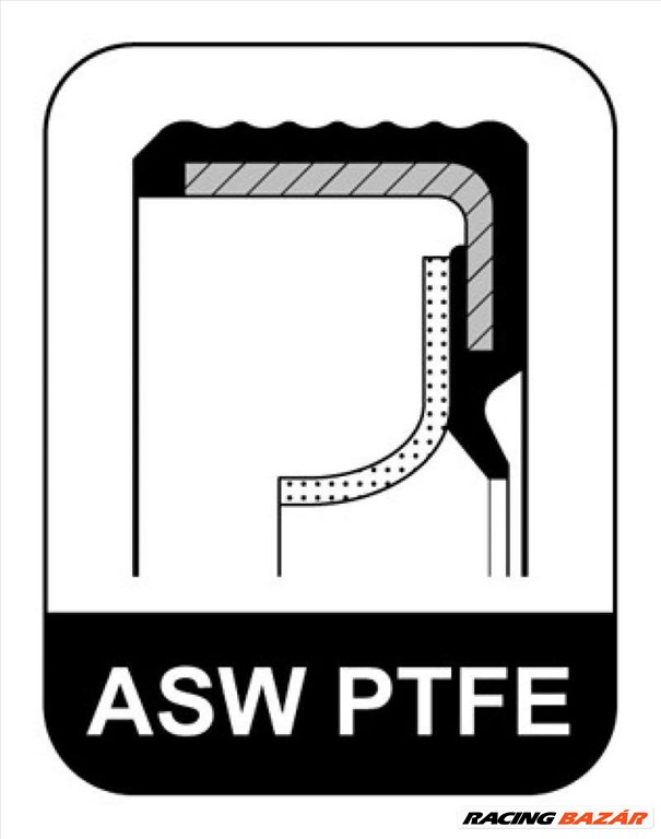 ELRING 155.560 Főtengely szimmering - VOLKSWAGEN, SEAT, AUDI, FORD, SKODA, VAUXHALL, MITSUBISHI 1. kép