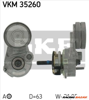 SKF VKM 35260 Generátor/klíma szíj feszítőgörgő - OPEL, VAUXHALL, FIAT, ALFA ROMEO, CHEVROLET, SAAB