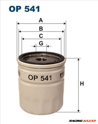 FILTRON op541 Olajszűrő - OPEL, VAUXHALL, CHEVROLET