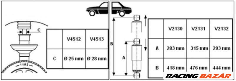 MONROE v4513 Lengéscsillapító - FIAT, PEUGEOT, CITROEN 1. kép