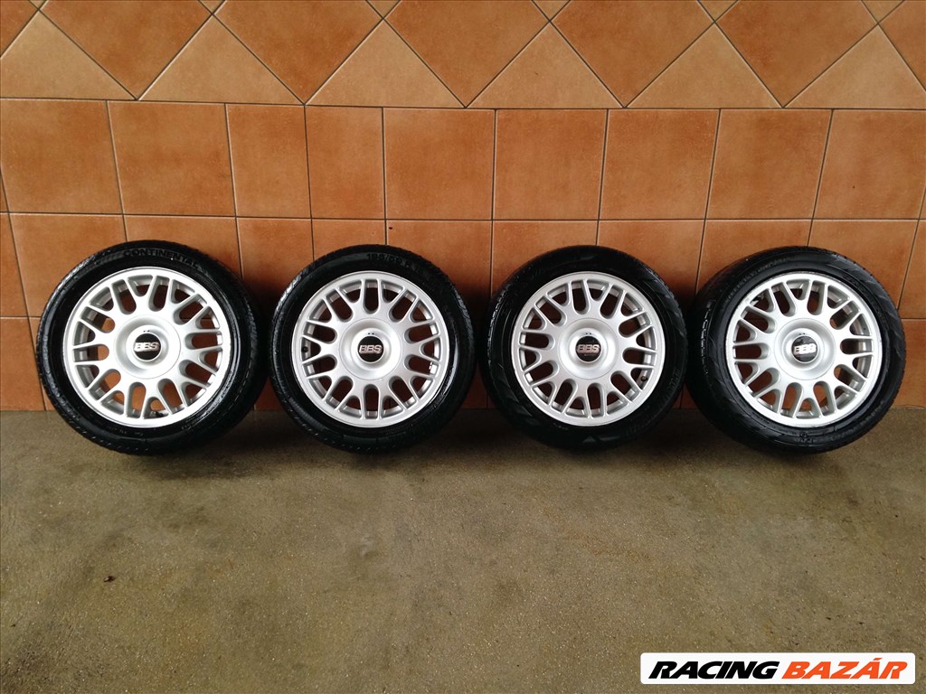 BBS 15" ALUFELNI 4x100 NYÁRI 195/50R15 GUMIVAL OLCSÓN!!! 1. kép