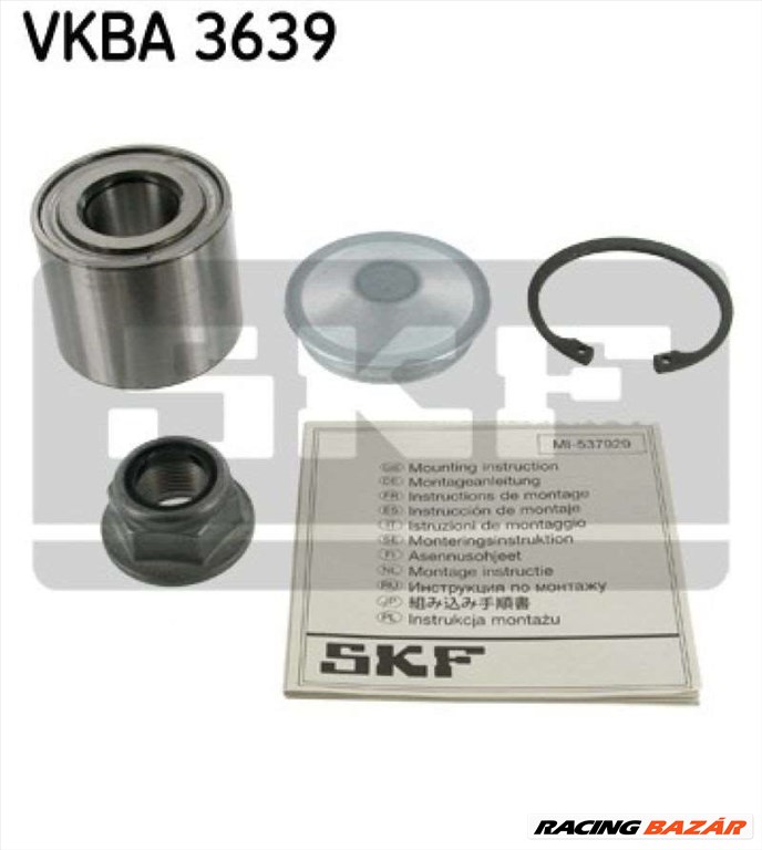 SKF VKBA 3639 Kerékcsapágy készlet - RENAULT 1. kép