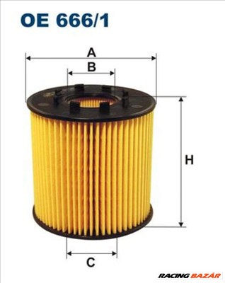 FILTRON oe6661 Olajszűrő - RENAULT, OPEL, VAUXHALL, NISSAN