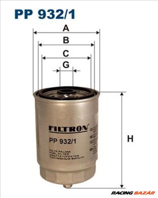 FILTRON pp9321 Üzemanyagszűrő - VOLVO