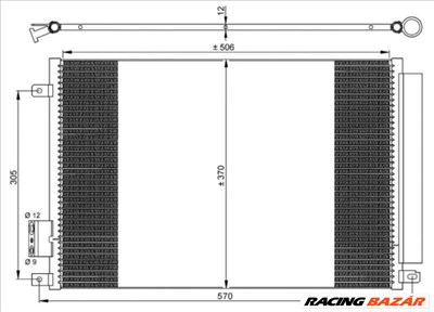 NRF 35753 Klímahűtő - FIAT, LANCIA, FORD