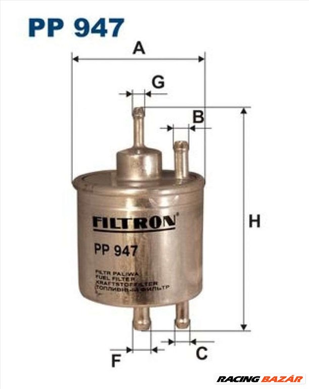 FILTRON pp947 Üzemanyagszűrő - MERCEDES-BENZ 1. kép