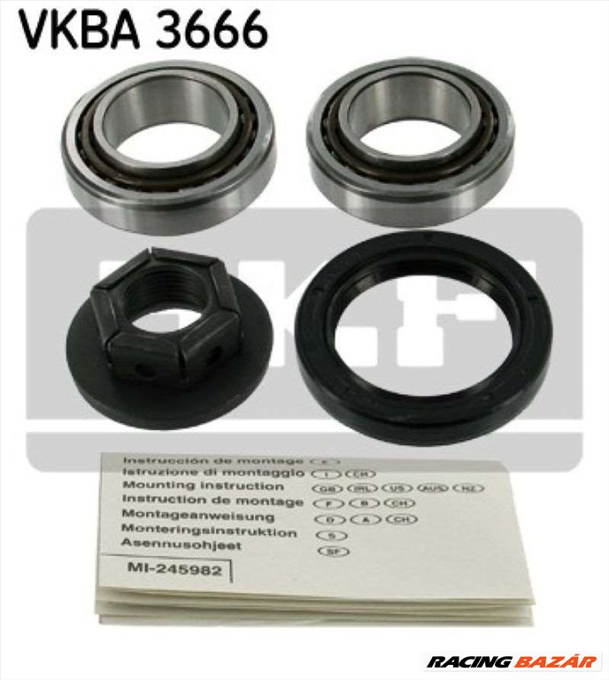 SKF VKBA 3666 Kerékcsapágy készlet - FORD 1. kép