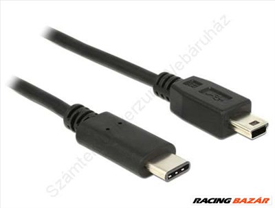 Delock Kábel USB Type-C 2.0 dugó > USB 2.0 Mini-B típusú dugó 1 m fekete