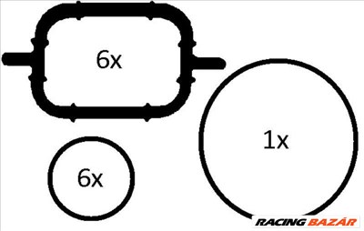 ELRING 228.690 Szívókönyök tömítéskészlet - BMW, OPEL, VAUXHALL, LAND ROVER