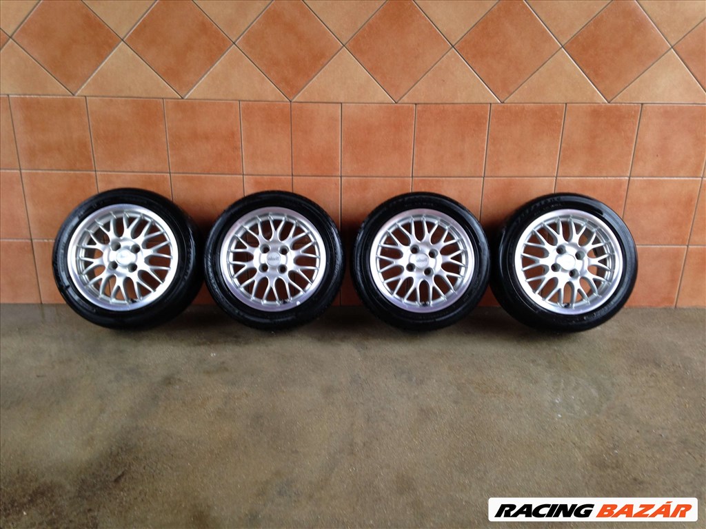 ALUETT 15" ALUFELNI 4X100 NYÁRI 195/50R15 GUMIKKAL OLCSÓN!!! 1. kép