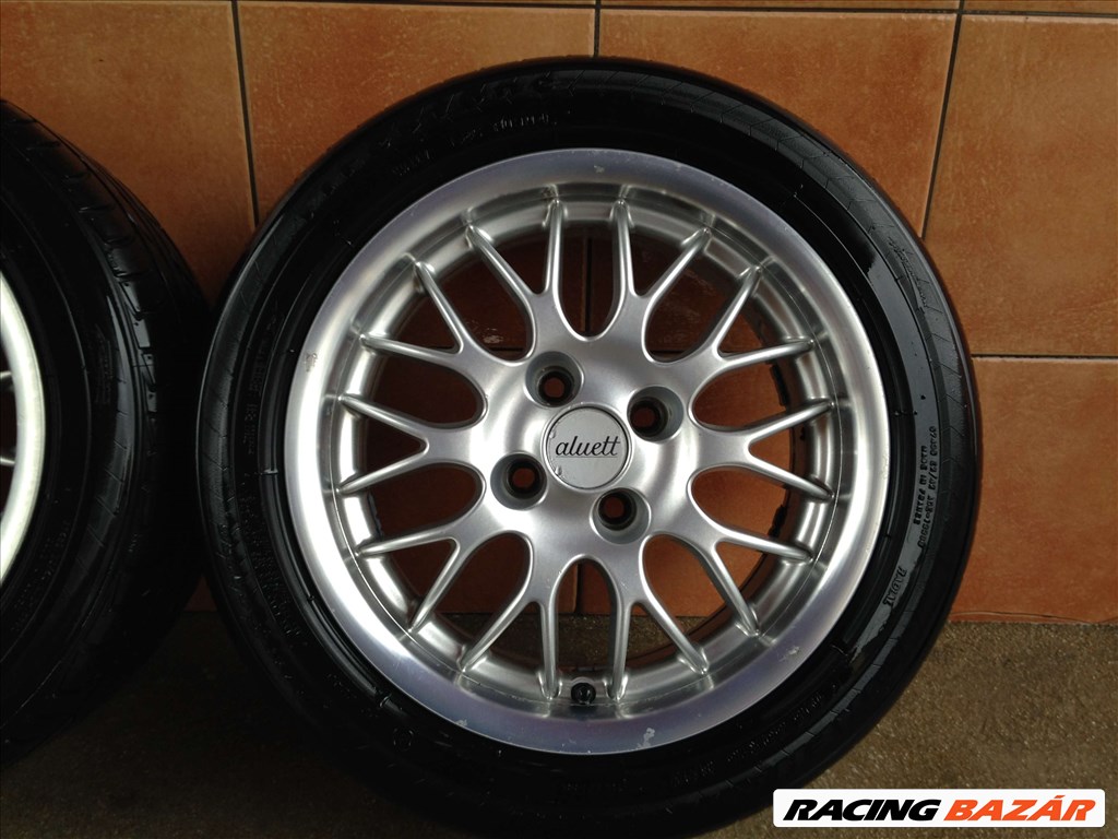 ALUETT 15" ALUFELNI 4X100 NYÁRI 195/50R15 GUMIKKAL OLCSÓN!!! 4. kép