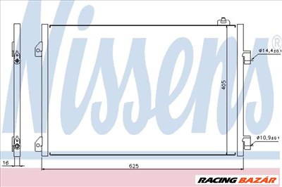 NISSENS 94668 Klímahűtő - RENAULT