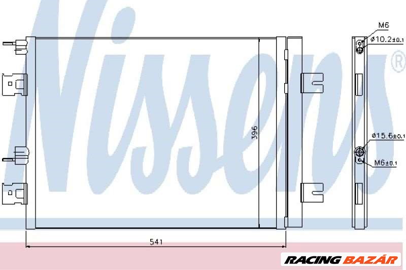 NISSENS 940262 Klímahűtő - DACIA, RENAULT, LADA 1. kép
