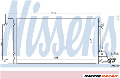 NISSENS 940093 Klímahűtő - SEAT, SKODA, AUDI, VOLKSWAGEN