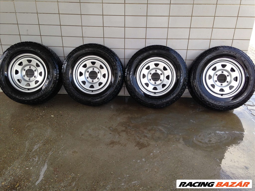 TEREPJÁRÓ 16" LEMEZFELNI 6X139,7 NÈGYÈVSZAKOS 255/65r16 GUMIVAL OLCSÒN! 1. kép