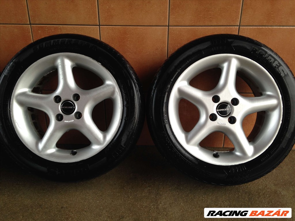 BORBET 15" ALUFELNI 4x98 NYÁRI 195/55R15 GUMIVAL OLCSÓN!!!! 3. kép