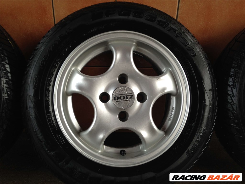 DOTZ 13" ALUFELNI 4X100 NYÁRI 165/70R13 GUMIVAL OLCSÓN!!!! 4. kép