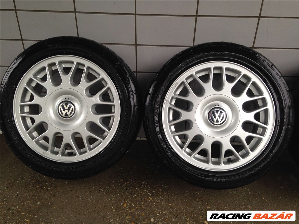 VW 15" ALUFELNI 4X100 NYÁRI 195/50R15 GUMIKKAL OLCSÓN!!!! 2. kép