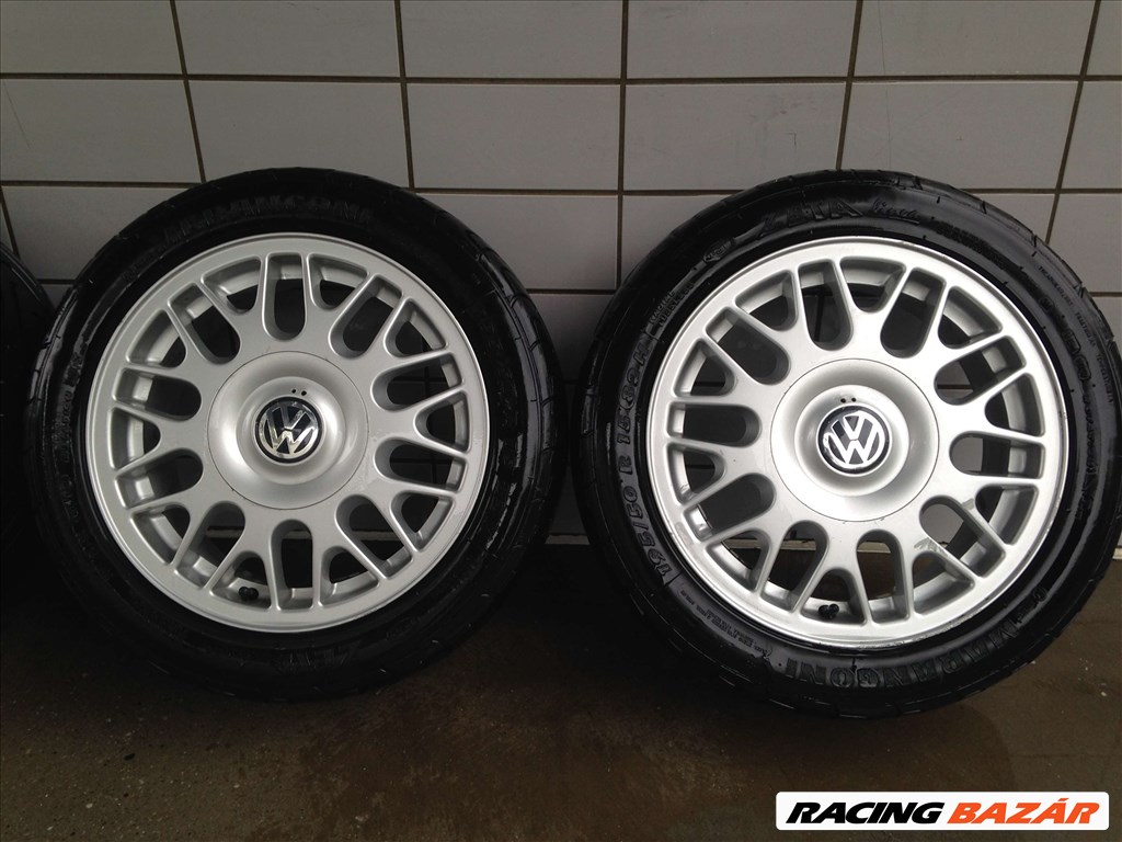 VW 15" ALUFELNI 4X100 NYÁRI 195/50R15 GUMIKKAL OLCSÓN!!!! 3. kép