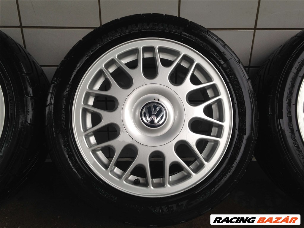 VW 15" ALUFELNI 4X100 NYÁRI 195/50R15 GUMIKKAL OLCSÓN!!!! 4. kép