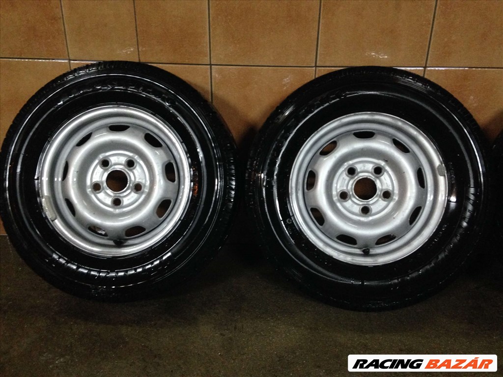 VW TRASPORTER 14" LEMEZFELNI 5X112 NYÁRI 185/70R1C GUMIKKAL OLCSÓN!!!! 2. kép