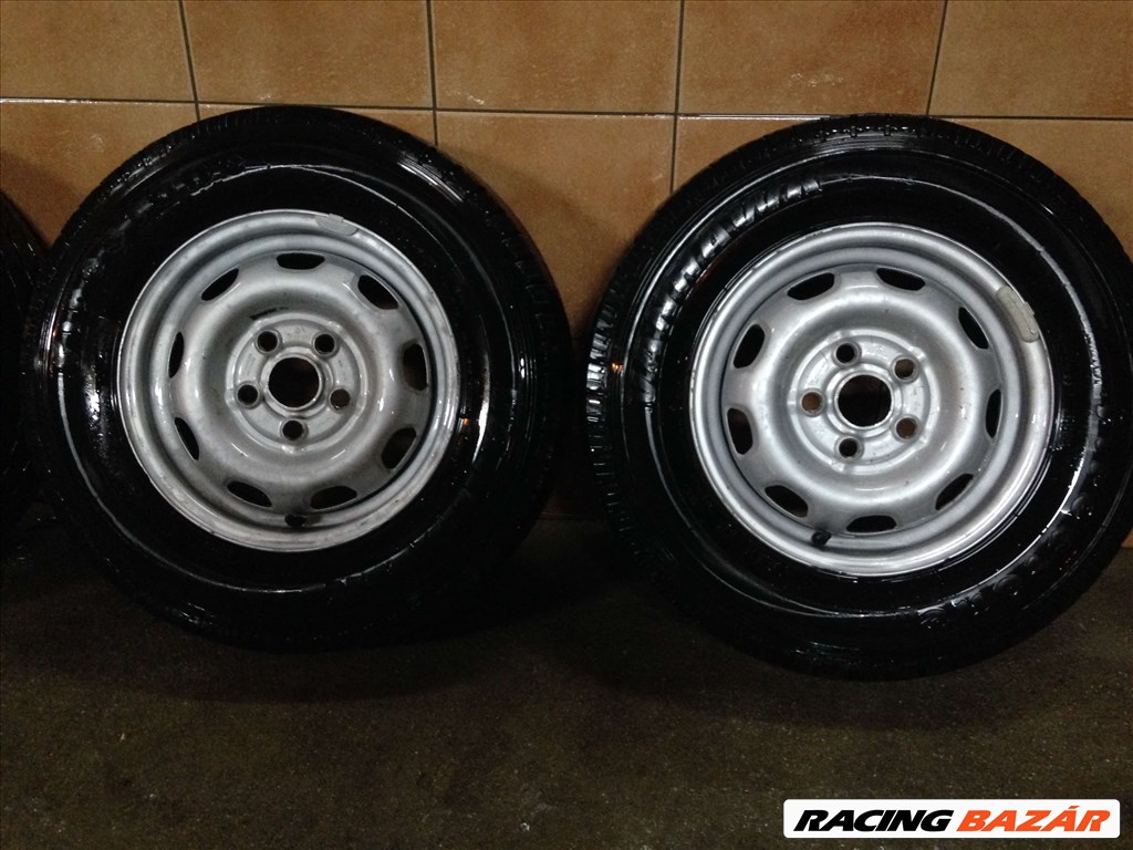 VW TRASPORTER 14" LEMEZFELNI 5X112 NYÁRI 185/70R1C GUMIKKAL OLCSÓN!!!! 3. kép