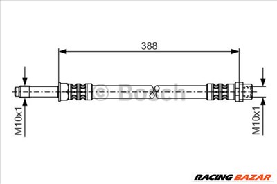 BOSCH 1987476300 Fékcső - MERCEDES-BENZ, VOLKSWAGEN