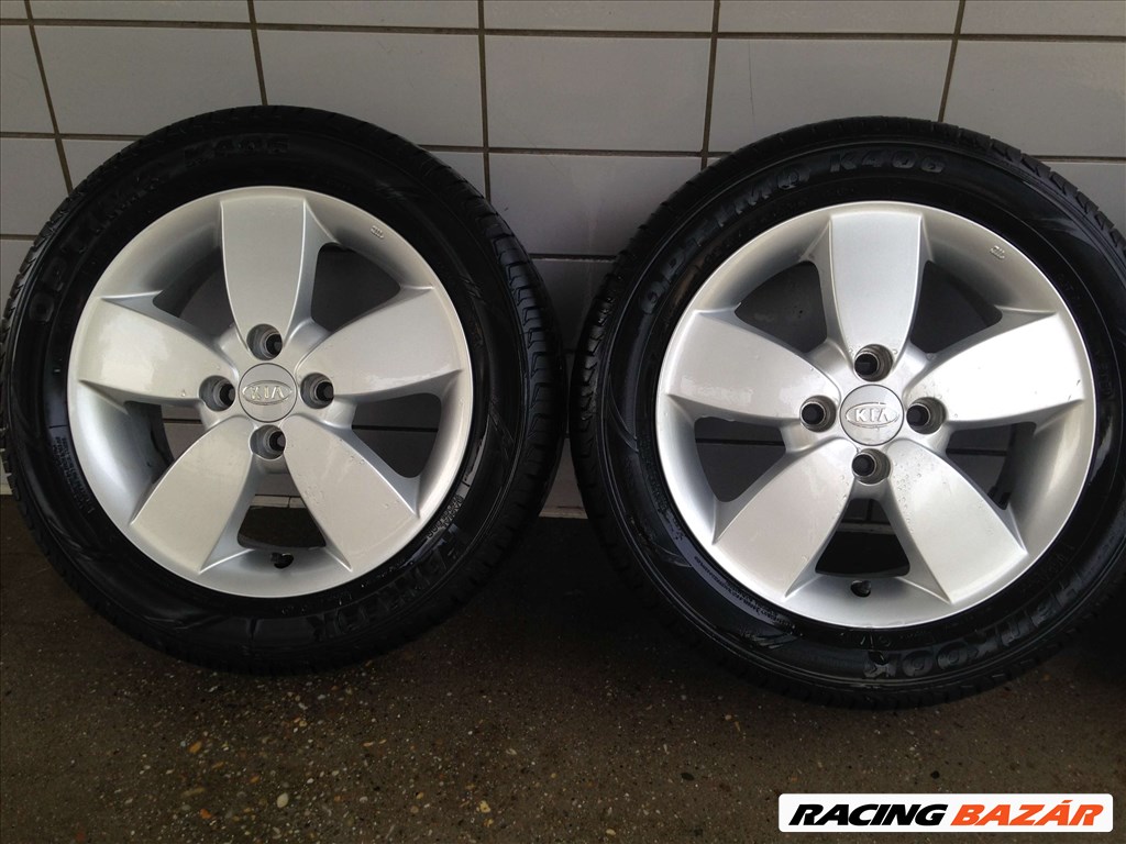 KIA 15" ALUFELNI 4X100 NYÁRI 195/55R15 GUMIVAL OLCSÓN!!!! 2. kép