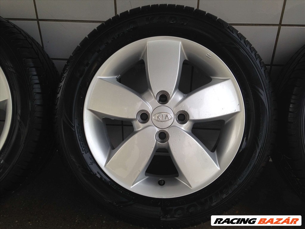 KIA 15" ALUFELNI 4X100 NYÁRI 195/55R15 GUMIVAL OLCSÓN!!!! 4. kép