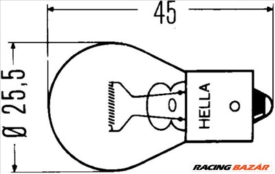 HELLA 8GA002073-121 Irányjelző izzó - RENAULT, BMW, SUZUKI, FORD, ALFA ROMEO, VOLKSWAGEN, MERCEDES-BENZ