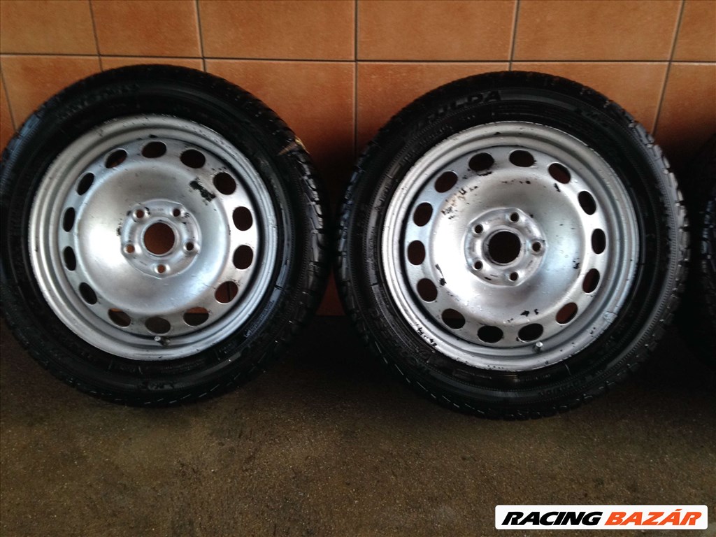 VW SHARAN 16" LEMEZFELNI 5X112 TÉLI 205/55R16 GUMIKKAL OLCSÓN!!! 2. kép