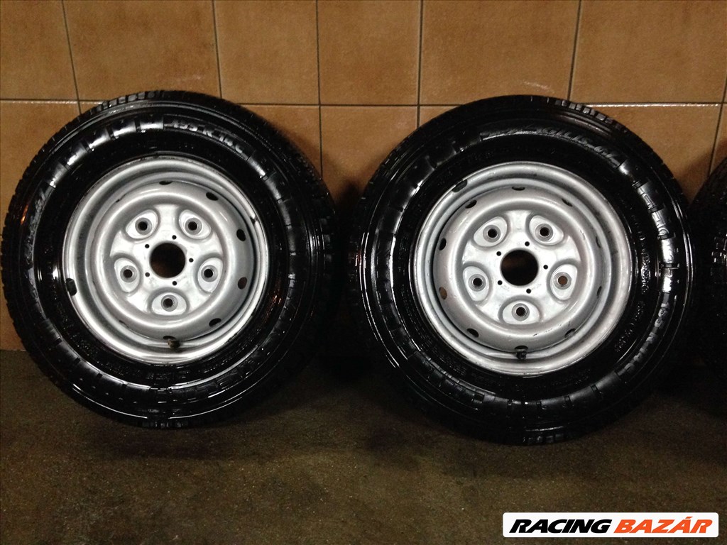 FORD TRANSIT 14" LEMEZFELNI 5X160 M+S 195R14C GUMIKKAL!!!!!!!!!!  2. kép