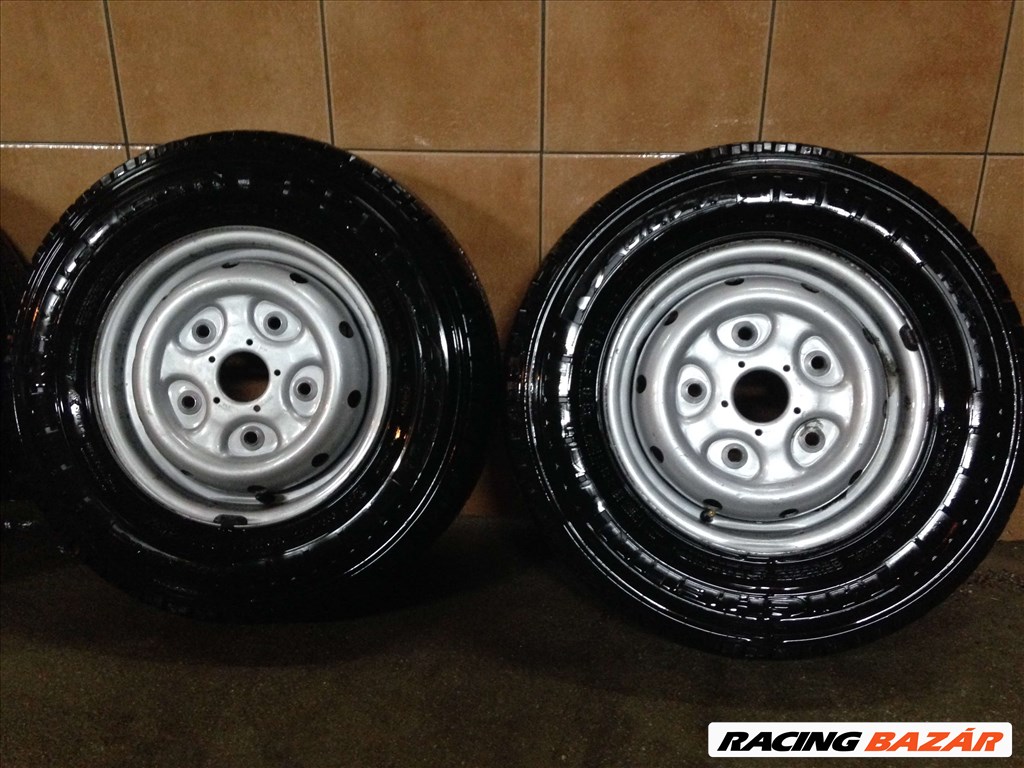 FORD TRANSIT 14" LEMEZFELNI 5X160 M+S 195R14C GUMIKKAL!!!!!!!!!!  3. kép