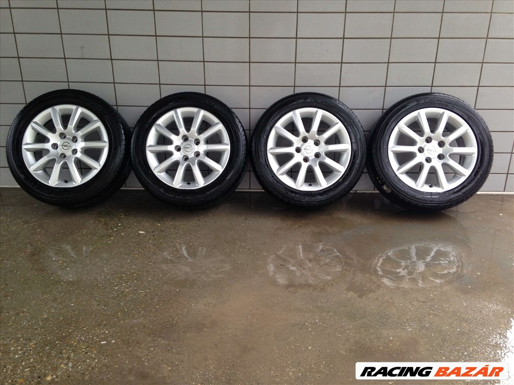 OPEL 16" ALUFELNI 5X110 NYÁRI 205/55R16 GUMIKKAL OLCSÓN!!! 1. kép