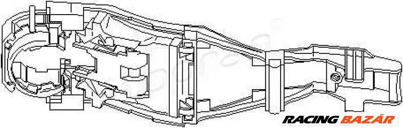 TOPRAN 111186 Kilincs - VOLKSWAGEN, SEAT, AUDI 1. kép