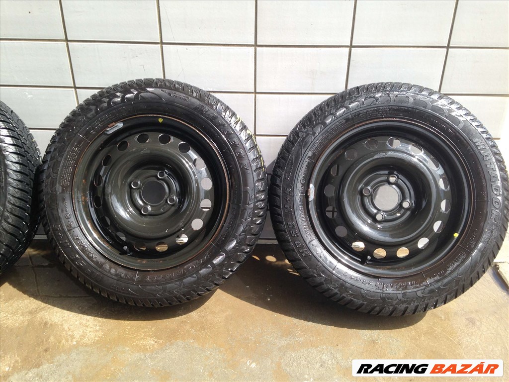 NISSAN MICRA 14" LEMEZFELNI 4X100 TÉLI 165/70R14 GUMIVAL OLCSÓN!!!!! 3. kép