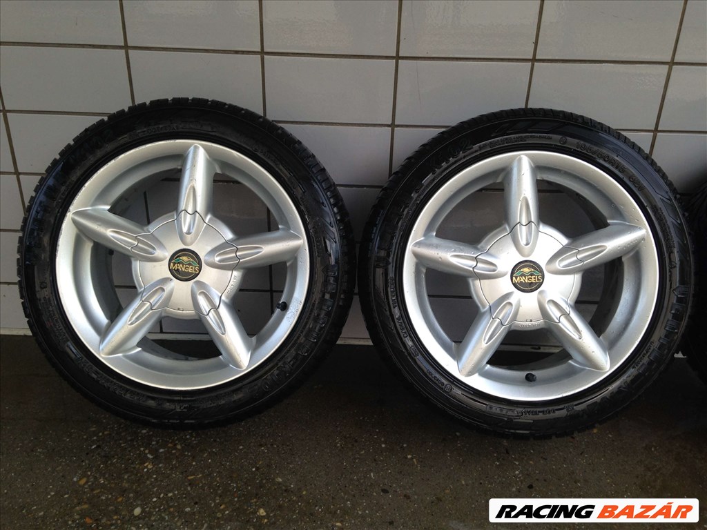 MANGELS 15" ALUFELNI 4X100 NYÁRI 195/50R15 GUMIVAL OLCSÓN!!!!! 2. kép