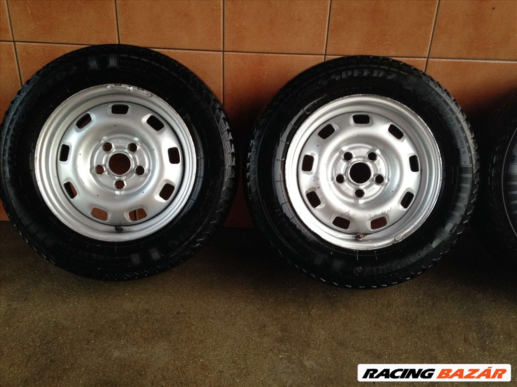 VW TRANSPORTER T-4 15" LEMEZFELNI 5X112 NYÁRI 195/70R15C GUMIVAL! 2. kép